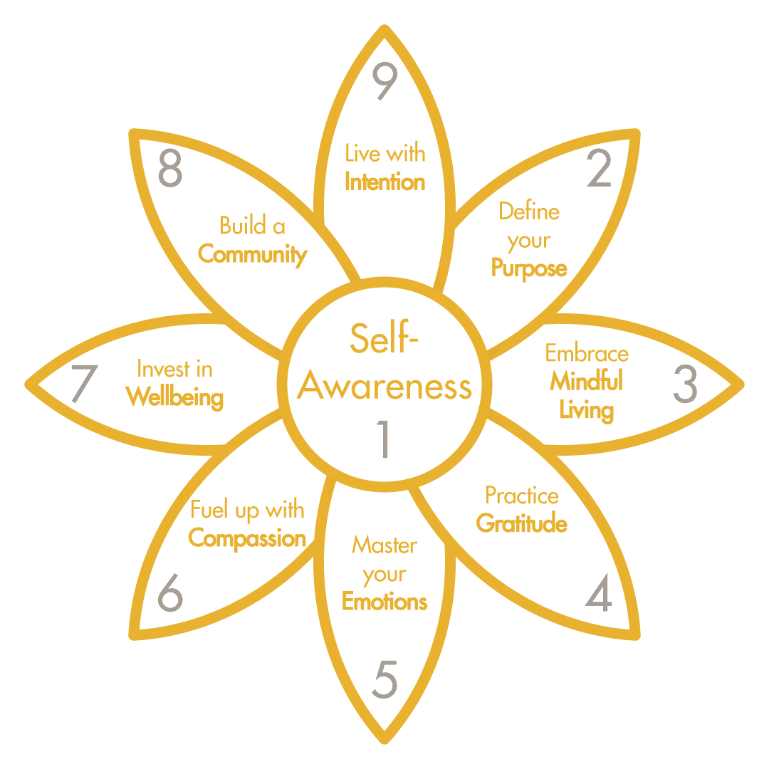 Flower-Graphic for Self Awareness